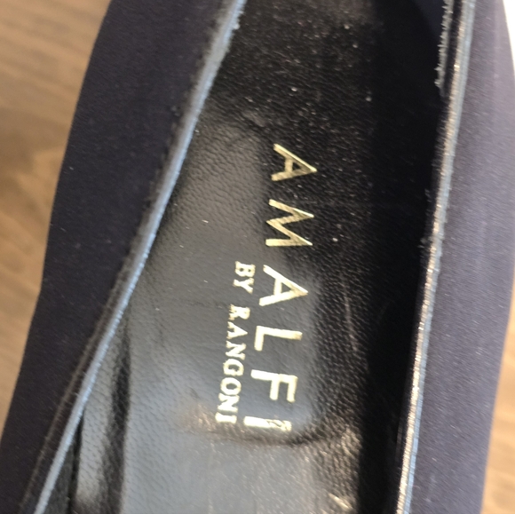 NWOT Amalfi By Rangoni Firenze Black Leather Heels Women's Size 10N - Picture 6 of 12